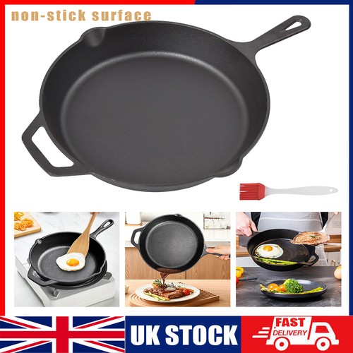 Large cast iron skillet - cast,