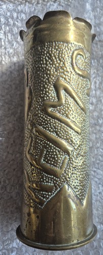 Ww1 german trench art shell - ww1,