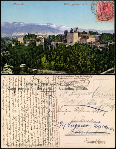 Postal granada - granada, vista