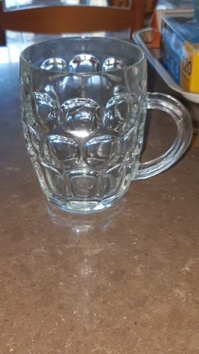 Dimple pint glasses crown dema - pint,
