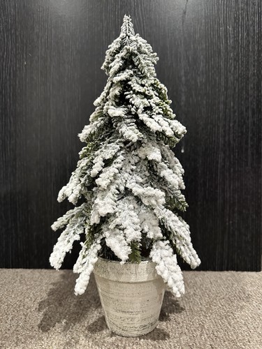 Faux potted snowy - faux,