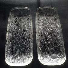 4 Vtg 70s Toyo Sasaki Rain Glass Boats / Dishes - Corn Cob, Melon, Banana Split
