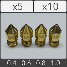 3D Printer Brass Extruder Nozzle for Creality Ender 3 CR-10 MakerBot Replicator