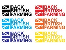 Back British Farming Sticker | Funny Vinyl Decal for Car Van Window Laptop Bumpe