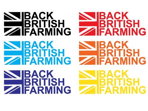 Back british farming sticker - british, |