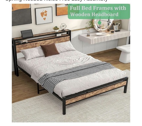 Sharllen double size metal - double, bed