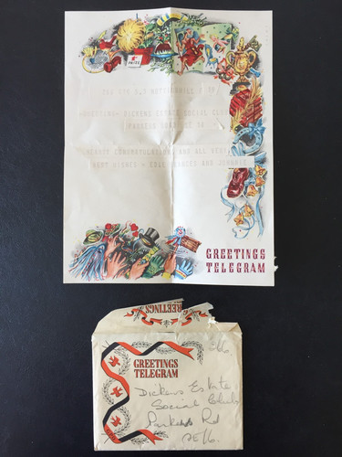 1953 gpo greetings telegram - gb,