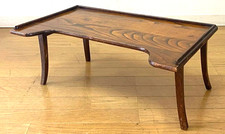 Japanese Vintage Wooden Foldable Dining Low Table Chabudai H22.5×W55×D34.5cm