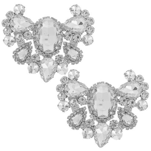 Pair white rhinestone - pair,