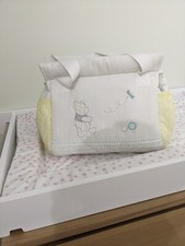Diaper Bag White Yellow Winnie The Pooh Medium Size
