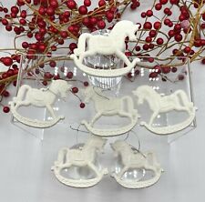 6 White Rocking Horse