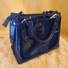 Lovely Black PVC Handbag/Tote Bag By Ben Di Lisi