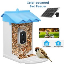 Bird Feeder with Camera with AI Solar Panel Smart Bird House with Cam Live View