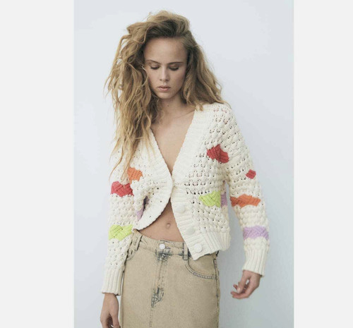 Zara colorblock chunky knit - chunky,