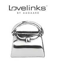 Genuine LOVELINKS 925 sterling silver HANDBAG PURSE charm bracelet bead, fashion