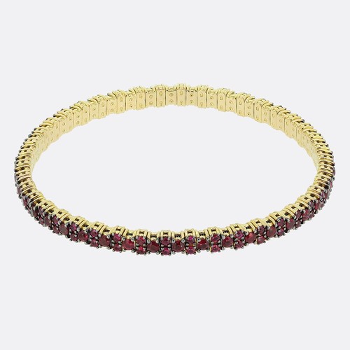 Ruby flexible bracelet - ruby,