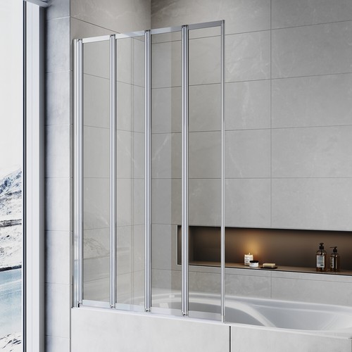 Bath shower screen chrome - bath,