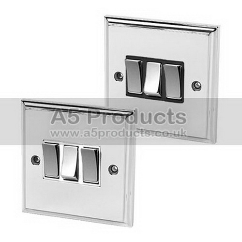 Triple light switch gang - light, 3