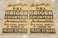(2) Vintage c. 1950 PRI Geiger
