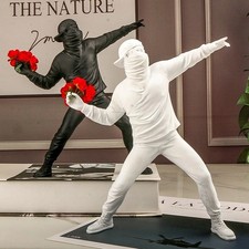 Resin Banksy Love Sculptures