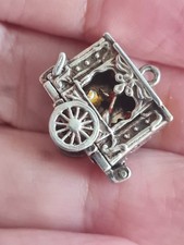 silver punch and judy  charm