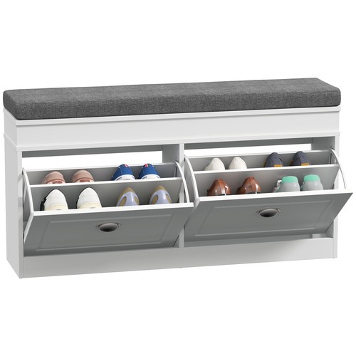 Homcom shoe storage bench - shoe, with