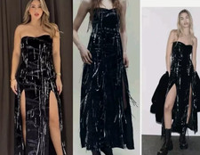 Zara Black Velvet Sequin