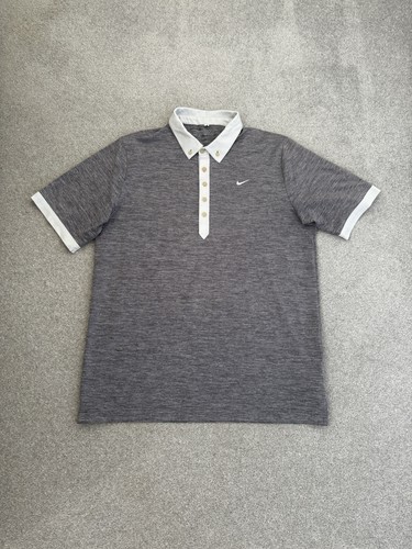 Grey nike dri fit - grey, polo