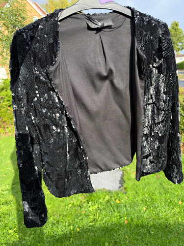 Topshop petite black sequin - topshop,