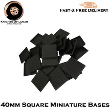 40mm Square Miniature Bases