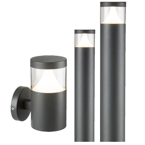 Modern gu10 post bollard - post,