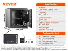 VEVOR 62L Digital Safe Box