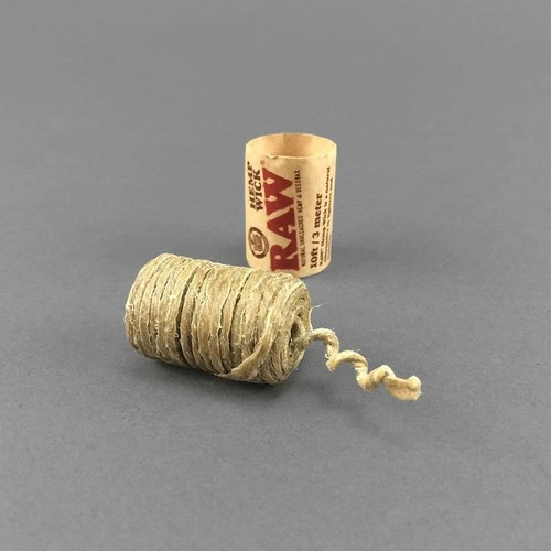 Raw hemp beeswax wick - &,