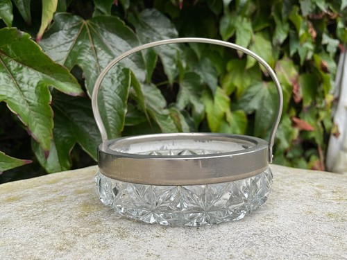 Antique pressed glass dish - pressed, dish.