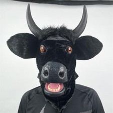 Open Moving Mouth Bull Mascot