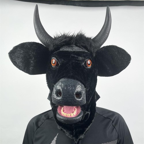 Open moving mouth bull - mouth, mascot