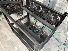 Crypto mining rig - case, with