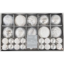 Silver Luxury Tree Decorations