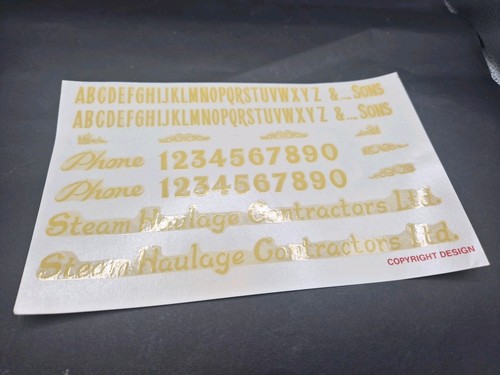 Traction engine sign writing - traction,