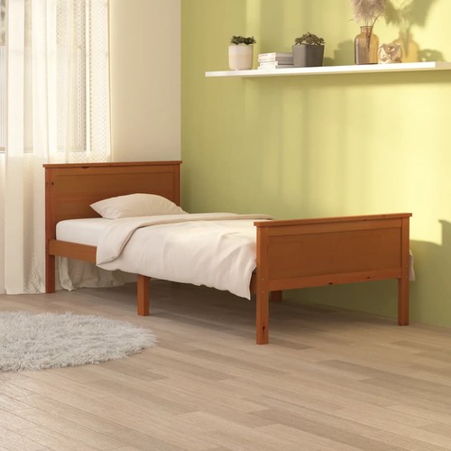 Solid wood pine bed frame - wood,