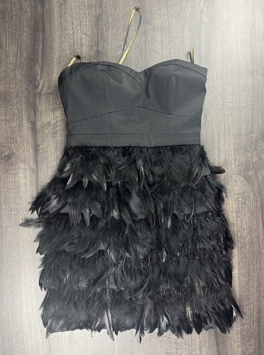 Lipsy strapless feather party - feather,