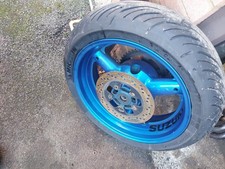 SUZUKI BANDIT 1200 MK2 REAR WHEEL WITH DISC AND TYRE BLUE 