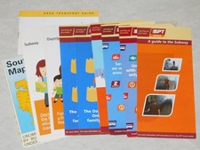 11 x STRATHCLYDE TRANSPORT BUS & SUBWAY TIMETABLES GUIDES & MAP ALL DIFF