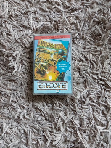 Commando c64 cassette 1985 - commando,