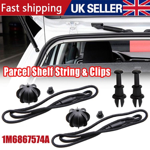 Parcel shelf string and clips - shelf,