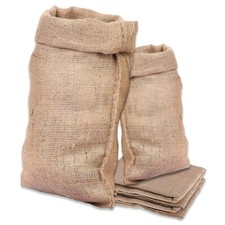 New Large Hessian Sacks Jute Potato Veg Garlic Storage Display Race Bags