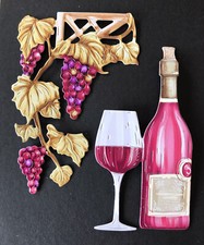 4 sets of die cut Wine and