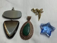 Jewellery Great Job Lot Assorted Branded Pendants x4, Jaeger, Kirk’s Folly, etc