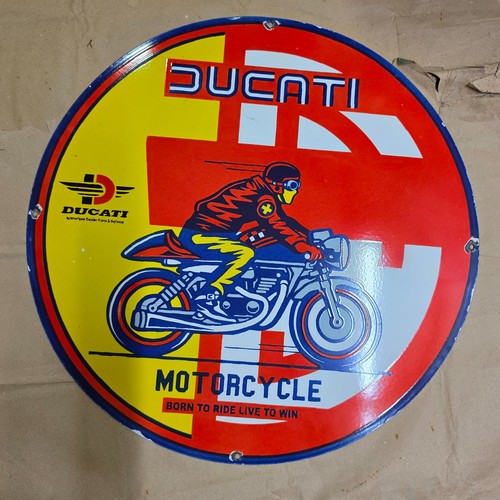 Ducati motorcycle porcelain - ducati,