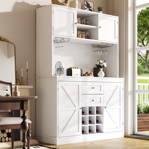 Tall kitchen cabinet wine - cabinet, w/